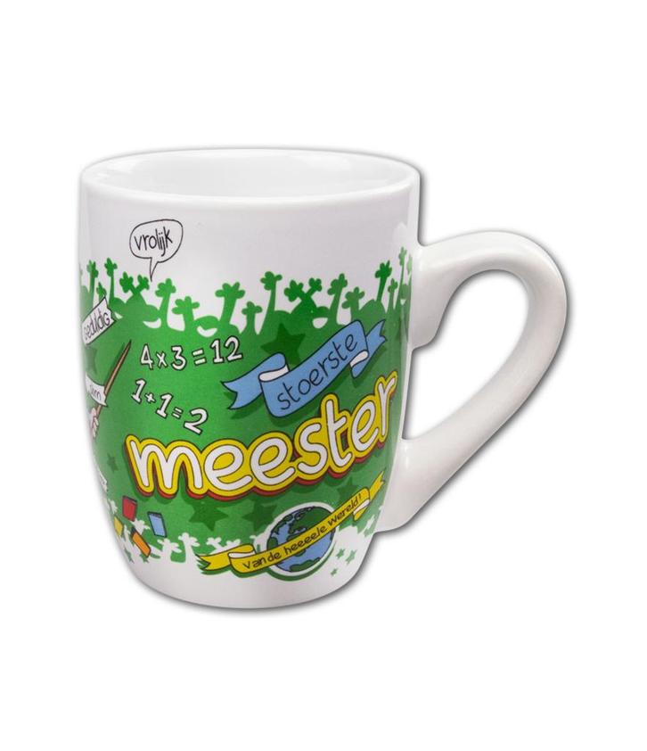 Mok Meester Stoer 12cm, Hobby en Vrije tijd, Feestartikelen, Nieuw, Verzenden