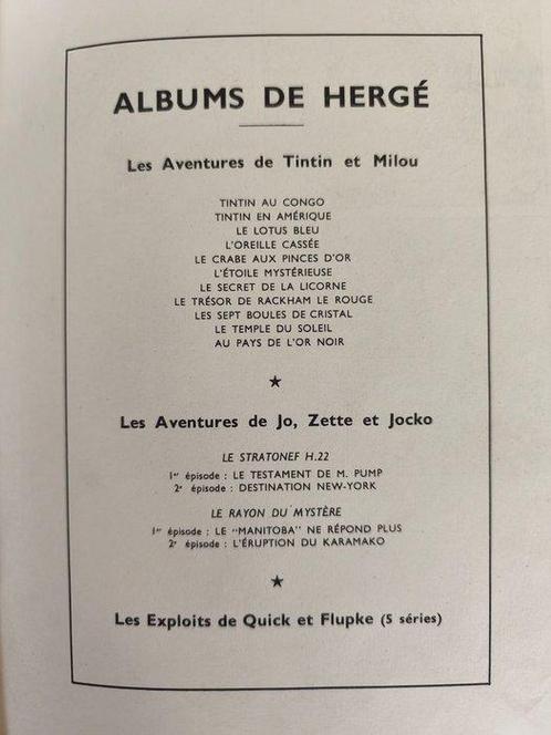 Hergé - Popol et Virginie au pays des lapinos - B - EO - 1, Boeken, Stripverhalen