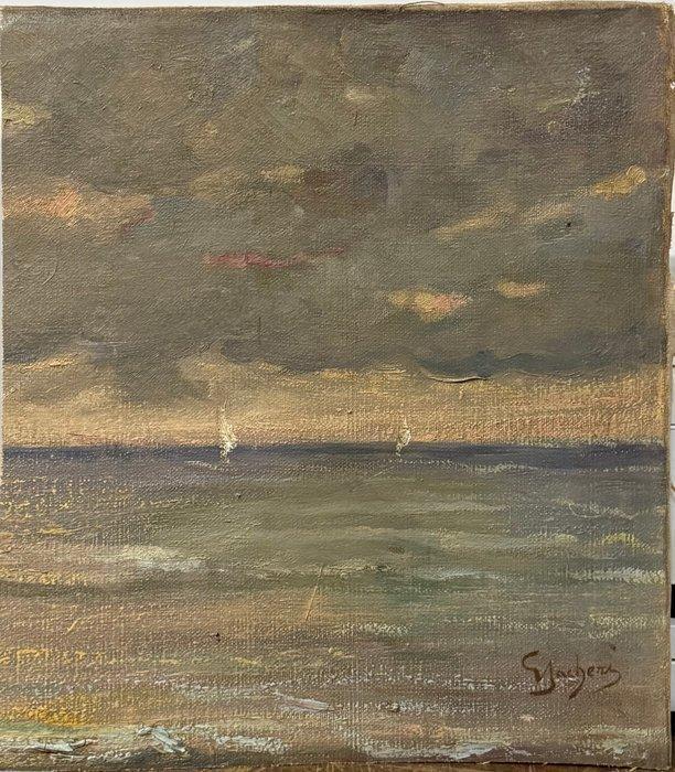 Giuseppe Sacheri (1863-1950) - Impressione, Antiek en Kunst, Kunst | Schilderijen | Klassiek