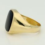 Bague - 14 carats Or jaune - Onyx