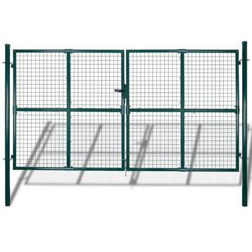vidaXL Tuinpoort modern hekwerk 289 x 175 cm / 306 x 225 cm, Tuin en Terras, Verzenden, Nieuw