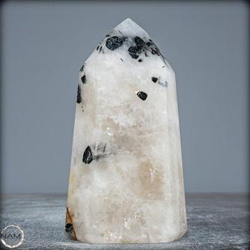Obélisque Naturel En Tourmaline Noire Rare- 581.59 g