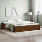 vidaXL Bedframe bruin eikenkleur 180x200 cm Super King Size, Huis en Inrichting, Slaapkamer | Bedden, Verzenden, Nieuw