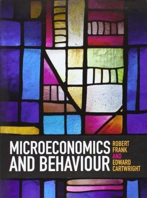 Microeconomics And Behaviour 9780077151546, Boeken, Overige Boeken, Gelezen, Verzenden