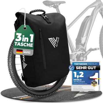 2eChoix | MIVELO - Sac à vélo étanche 3 en 1 - Sac à dos et beschikbaar voor biedingen