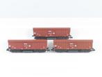 Minitrix N - 15500 - Modeltrein goederenwagon (3) - 3x, Nieuw