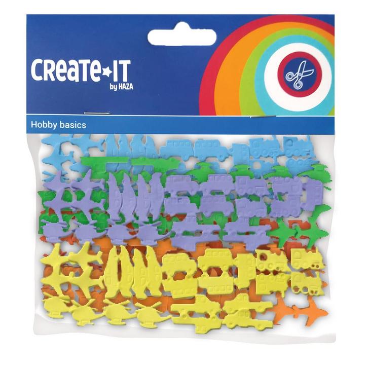 Foam Voertuigenmix 72st, Hobby en Vrije tijd, Feestartikelen, Nieuw, Verzenden