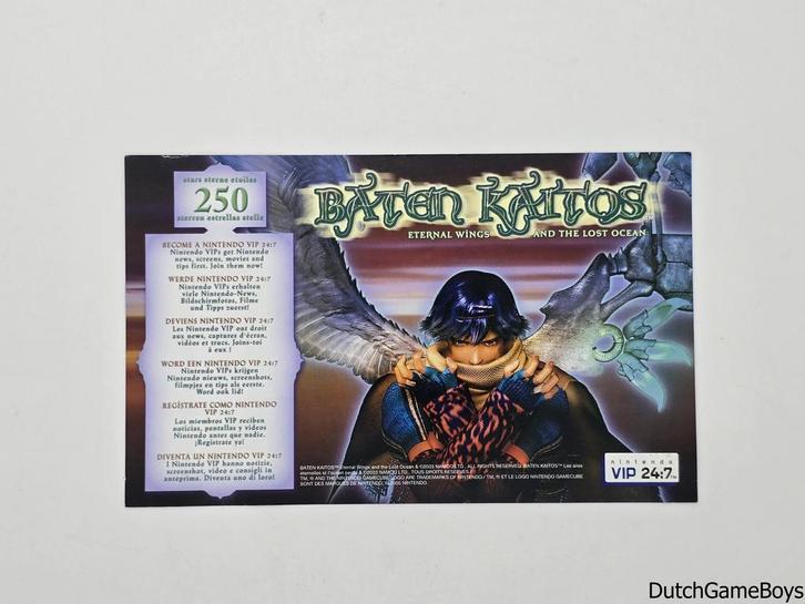 Nintendo Gamecube - Baiten Kaitos - Vip Points Card, Games en Spelcomputers, Spelcomputers | Nintendo Consoles | Accessoires, Gebruikt