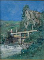 Paul HERMANUS (1859-1911) - Le pont, Antiek en Kunst