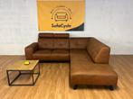 Luxueuze cognac L-zetel met verstelbare hoofdsteunen, Huis en Inrichting, Ophalen of Verzenden, Nieuw