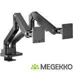 ACT Monitorarm max 35  office premium, gasveer, 2 monitoren, Computers en Software, Verzenden, Nieuw