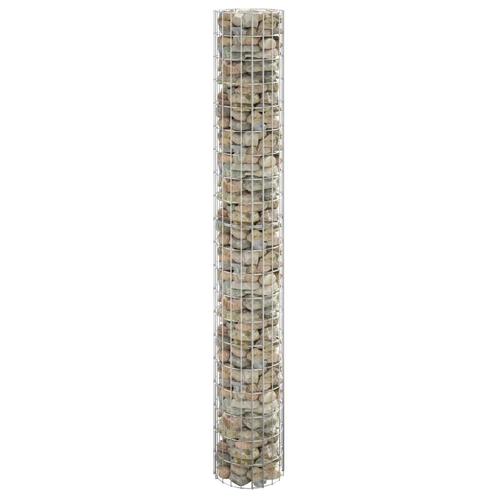 vidaXL Gabion paal rond Ø30x200 cm gegalvaniseerd staal, Jardin & Terrasse, Clôtures de jardin, Envoi