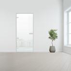 Glazen binnendeur voor opdek kozijn aluminium beslag-Linksdr, Bricolage & Construction, Verzenden