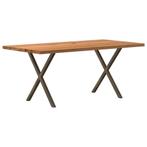 vidaXL Eettafel rechthoekig 180x90x74 cm massief eikenhout, Huis en Inrichting, Tafels | Eettafels, Verzenden, Nieuw