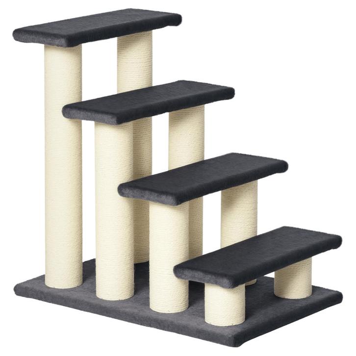 Dierentrap - ComfortMax - Pluche bekleding - Grijs, Dieren en Toebehoren, Katten-accessoires, Nieuw, Ophalen of Verzenden