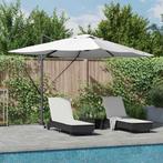 vidaXL Parasol met slot Zand 352 x 251 x 265 cm Polyester en, Verzenden, Nieuw