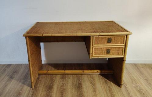 Dal Vera - Bureau - Bamboe, Messing, Rattan - Dal Vera desk, Antiek en Kunst, Antiek | Meubels | Stoelen en Sofa's