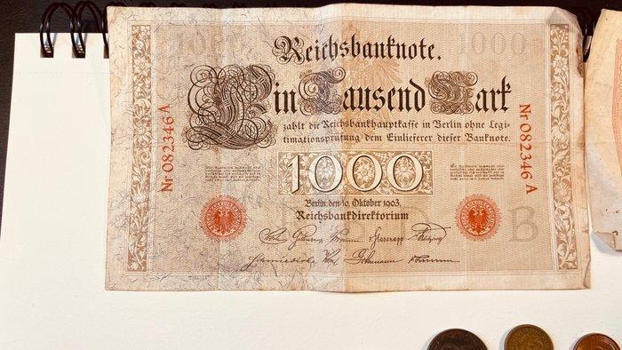 Duitsland. Collection of coins and banknotes 1889-1991, Postzegels en Munten, Munten | Europa | Niet-Euromunten