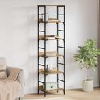 vidaXL Boekenplank Artisan Eiken 50x33x188,5cm Bewerkt hout, Huis en Inrichting, Verzenden, Nieuw