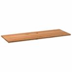 vidaXL Tafelblad rechthoekig 220x80x4 cm massief eikenhout, Verzenden, Nieuw