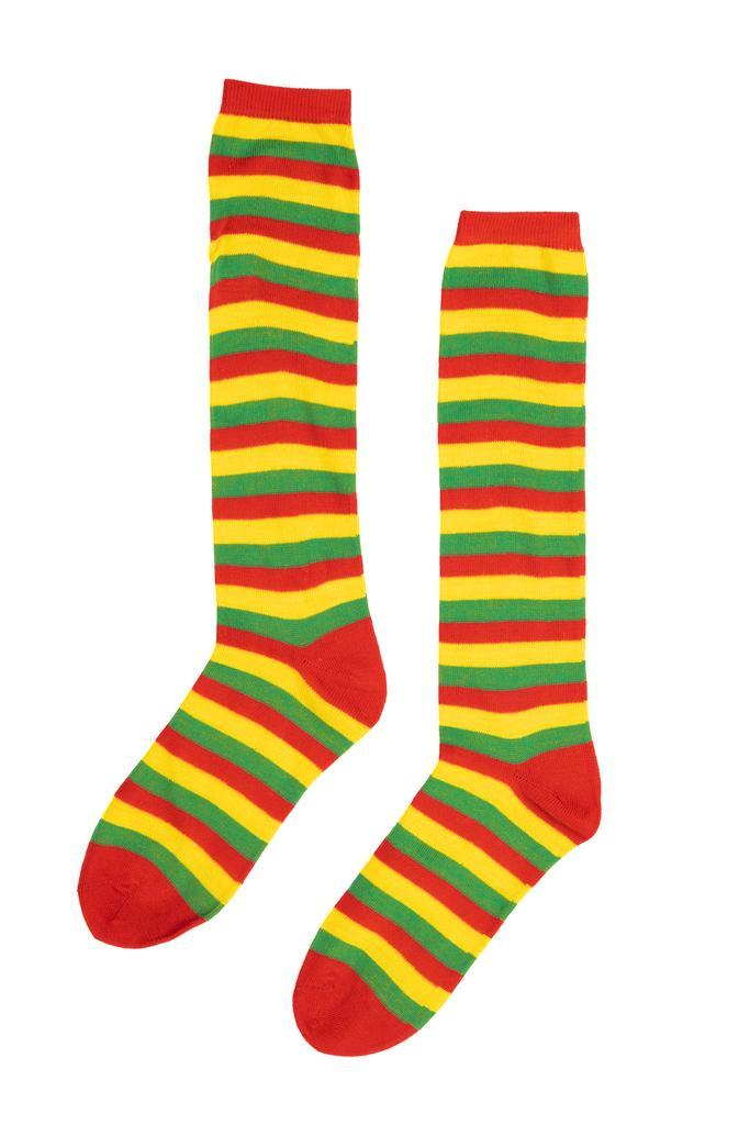 Lange Sokken Rood Geel Groen Gestreept 36 37 38 39 40 41 Car, Kleding | Dames, Carnavalskleding en Feestkleding, Nieuw, Ophalen of Verzenden