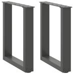 vidaXL Salontafelpoten 2 st U-vormig 28x(42-43) cm staal, Huis en Inrichting, Verzenden, Nieuw