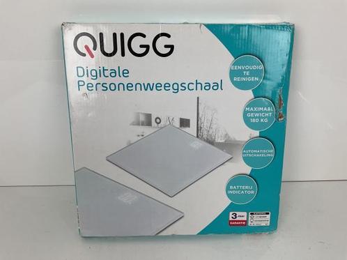Veiling - Quigge Digitale Personenweegschaal (Max 180kg), Elektronische apparatuur, Weegschalen, Nieuw