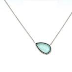 Ketting met hanger - 18 karaat Witgoud - 2.53ct. tw.
