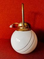 Lamp (3) - glas en koper - Drie vintage wandlampen