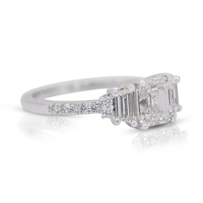 Bague - 18 carats Or blanc - 1.97ct. tw. Diamant (Naturelle), Handtassen en Accessoires, Ringen