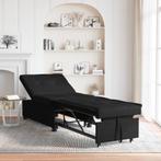 vidaXL Sofa Bed 3-in-1 Uittrekbaar Ontwerp in Zwarte Stof, Huis en Inrichting, Zetels | Zetels, Verzenden, Nieuw