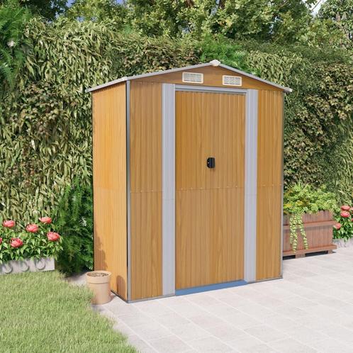 vidaXL Tuinschuur 192x108x223 cm gegalvaniseerd staal, Tuin en Terras, Tuinhuizen, Nieuw, Verzenden