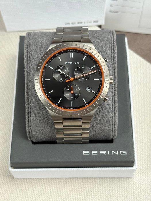 Bering - Chronograph Date Titanium Grey/Orange - Sans prix, Handtassen en Accessoires, Horloges | Heren