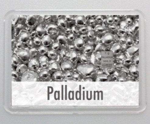 1 gram - Palladium - Valcambi, Switzerland - Met certificaat, Postzegels en Munten, Edelmetalen en Baren