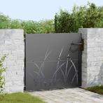 vidaXL Tuinpoort met slot Zwart 85 x 100 cm Poedercoated, Tuin en Terras, Tuinpoorten, Verzenden, Nieuw