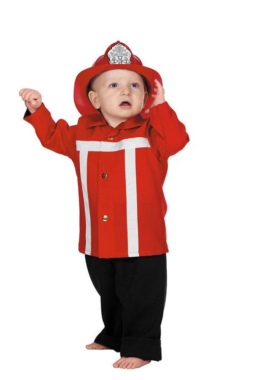 Brandweerpak Baby Rood, Kinderen en Baby's, Carnavalskleding en Verkleedspullen, Nieuw, Verzenden