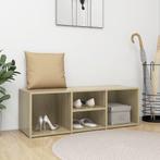 vidaXL Schoenenopbergbank 105x35x35 cm bewerkt hout sonoma, Huis en Inrichting, Kasten | Schoenenkasten, Verzenden, Nieuw