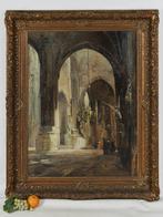 Leendert de Vogel (1910-1974) - Kerkinterieur, Antiek en Kunst