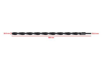 HSS M2 metaalboor 20,0x500 mm (verkleinde schacht) beschikbaar voor biedingen