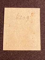 Suisse 1862 - 2 Rp. Helvetia assise grise, impression, Postzegels en Munten, Gestempeld