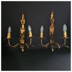 Wandlamp - Smeedijzer - Twee grote smeedijzere Italiaanse, Antiek en Kunst