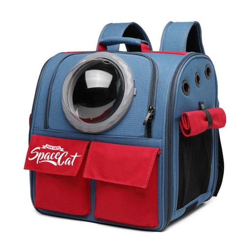 Space Cat Blauw - Katten Rugzak - Huisdieren Draagtas - Klei, Verzamelen, Overige Verzamelen, Verzenden