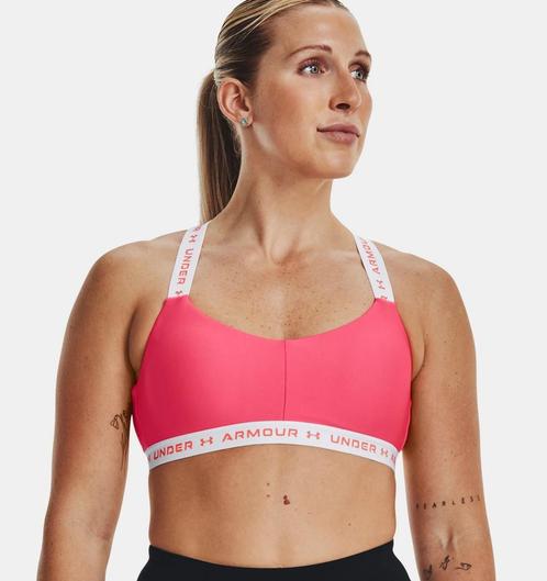 Under Armour Crossback Low-Pnk - Maat XS, Kleding | Dames, Sportkleding, Roze, Nieuw, Maat 34 (XS) of kleiner, Ophalen of Verzenden