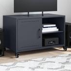 vidaXL Tv-meubel 68x39x43,5 cm staal antracietkleurig, Huis en Inrichting, Kasten |Televisiemeubels, Verzenden, Nieuw