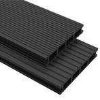 vidaXL Terrasplanken HKC met accessoires 15 m² 4 m antraciet, Doe-het-zelf en Bouw, Verzenden, Nieuw