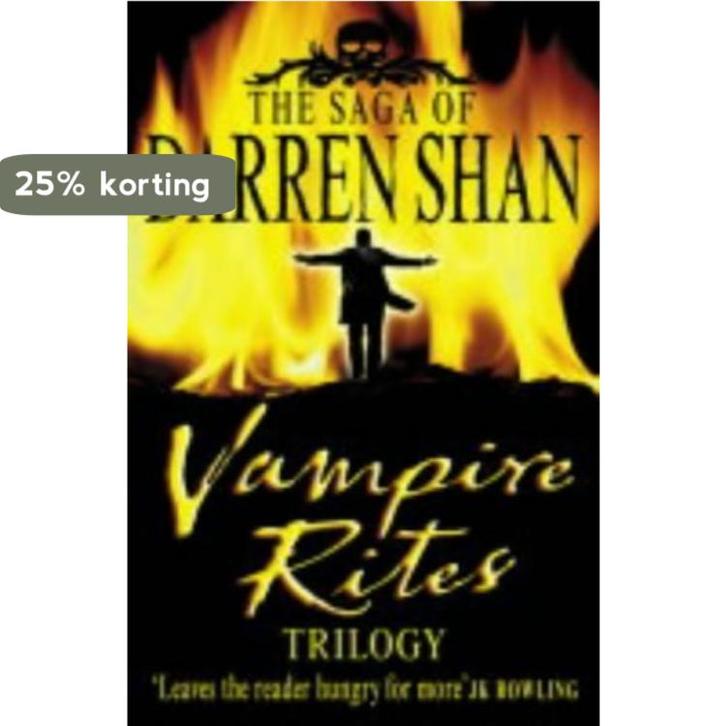 Vampire Rites Trilogy 3 in 1 9780007143757 Darren Shan, Boeken, Taal | Engels, Gelezen, Verzenden