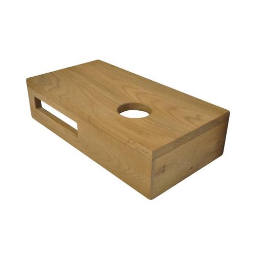 Fonteinplank Wiesbaden Oak Planchet 40x21x10 cm Rechts, Doe-het-zelf en Bouw, Sanitair, Overige typen, Nieuw, Ophalen of Verzenden
