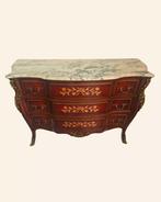 Commode - Noble woods - Louis XV-stijl – Houten, Antiek en Kunst