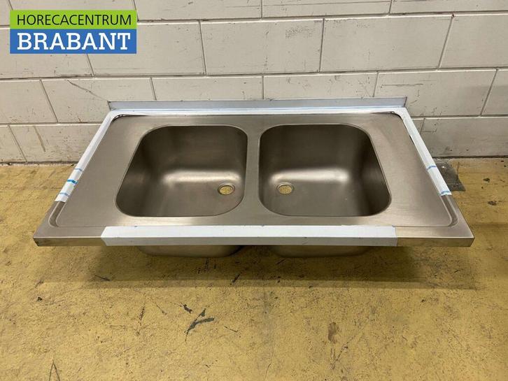 RVS Spoelblad Dubbele spoelbakken 120 x 70 cm Horeca, Zakelijke goederen, Horeca | Meubilair en Inrichting, Ophalen of Verzenden