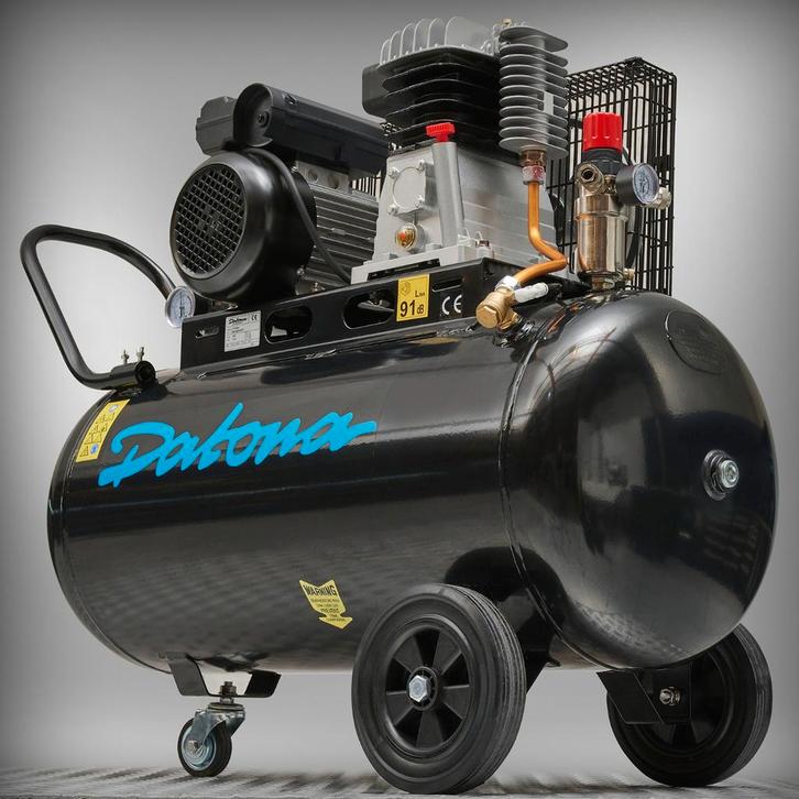 Datona Compressor voor luchtgereedschappen - 100L - 230V -, Doe-het-zelf en Bouw, Compressors, Ophalen of Verzenden